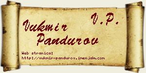 Vukmir Pandurov vizit kartica